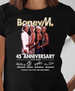 Boney M 45 Anniversary Thank You For The Memories Shirt