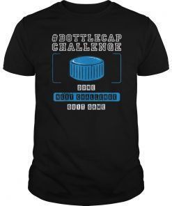 Bottle Cap Challenge Blue Funny Challenge Outfit Gift Idea T-Shirt