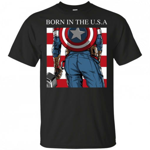 Captain America Born in The USA Shirt