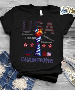 Champions USA Women’s World Cup France 2019 T Shirts