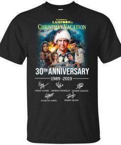 Christmas Vacation 30th Anniversary 1989 2019 Signature Gift T-Shirt
