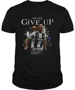 Cristiano Ronaldo Never give up signature shirt