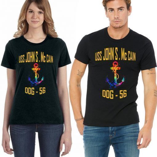 DDG-56 USS John S. McCain pride T-shirt, ddg-56 uss john s.mccain, ddg-56 uss john s.mccain shirt