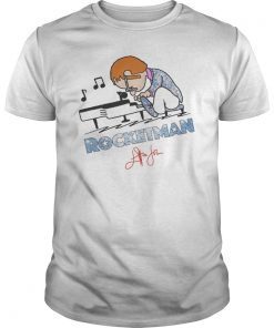 Diamond Elton John playing piano Rocketman signature Shirt