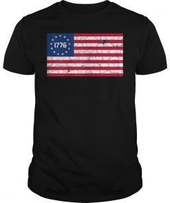 Distressed Betsy Ross Flag 1776 T-Shirt