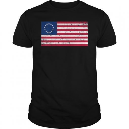 Distressed Betsy Ross Flag T-Shirt