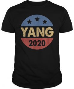 Distressed Vintage Button Andrew Yang 2020 President T-Shirt