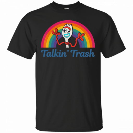 Forky Talkin’ Trash Rainbow Poster T-Shirt