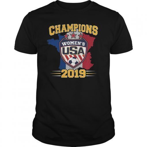 France Map - Women's Soccer with USA Shield Champions Shirt