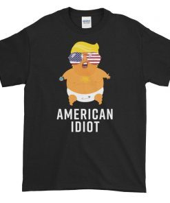Funny Anti Trump Shirt, American Idiot T-Shirt, Trump Baby Balloon T-Shirt for Men, Trump Balloon, Trump Blimp, Trump Blimp America Tour Tee