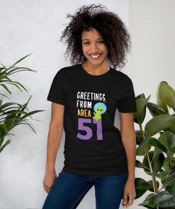 Greetings From Area 51 Short Sleeve Unisex T-Shirt