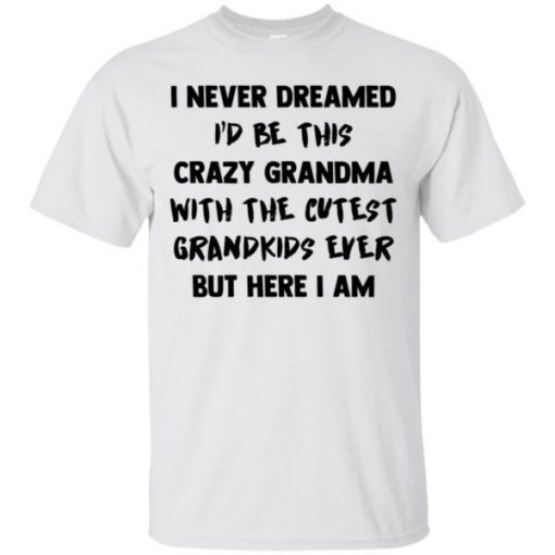 I Never Dreamed I’d Be This Crazy Grandma With The Cutest Grandkids Ever shirts