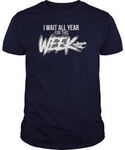 I Wait All Year For This Week Shirt Cool Love Sharks Gift shirts