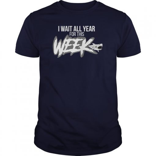 I Wait All Year For This Week Shirt Cool Love Sharks Gift shirts