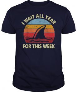 I Wait All Year For This Week Shirts Funny Shark T-Shirts