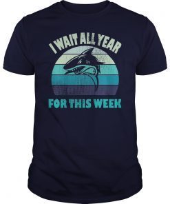 I Wait All Year For This Week Shirts Funny Shark T-shirt T-Shirts