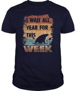 I wait all year for this Week vintage Shark Fan T-Shirts