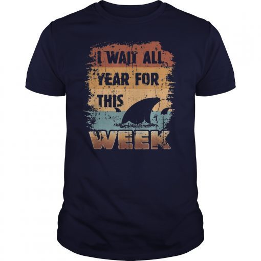 I wait all year for this Week vintage Shark Fan T-Shirts