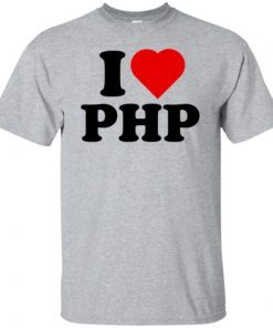 Justin Jackson I Love PHP shirt