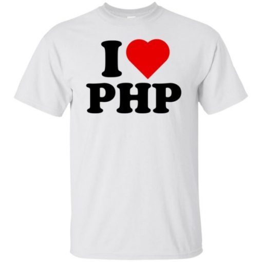 Justin Jackson I Love PHP shirts