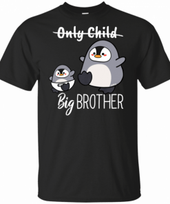 Kids Big Brother Only Child Expires Shirt Penguin T-Shirt