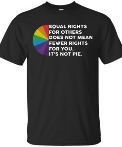 LGBT Equal rights for others does not mean fewer rights for you It’s not pie shirt