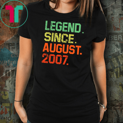 Legend since August 2007, August 2007, birthday svg, birthday shirt, gift for birthday Unisex Funny Gift T-Shirt