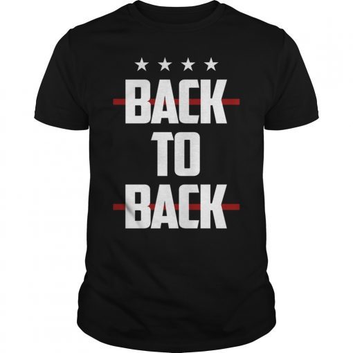 National Womens Soccer Back To Back Four Stars 2019 T-Shirt