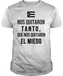 Nos Quitaron Tanto Ricky Renuncia Bandera Negra Puerto Rico Tee Shirt