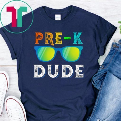 Pre-k Dude Sun-glass Preschool Back To School T-Shirt