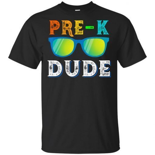 Pre-k Dude Sun glass Preschool Back To School T-Shirt