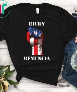 Ricky Renuncia Bandera Negra Puerto Rico Boricua Flag T-Shirt