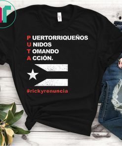 Ricky Renuncia Bandera Negra Puerto Rico Shirt