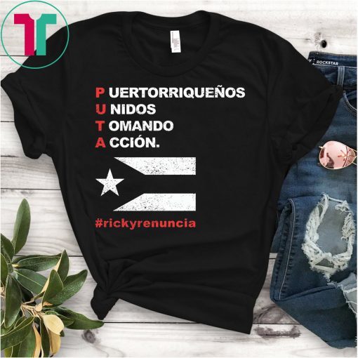 Ricky Renuncia Bandera Negra Puerto Rico Shirt