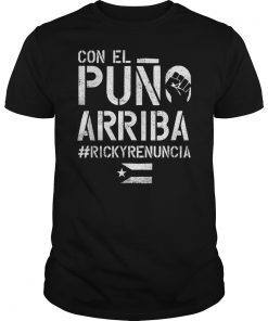 Ricky Renuncia Bandera Negra Puerto Rico Top Gifts Tees Shirts