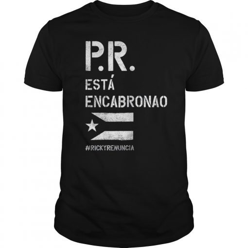 Ricky Renuncia Bandera Negra Puerto Rico Top T-Shirt