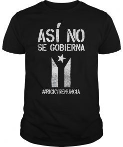 Ricky Renuncia Bandera Negra Puerto shirt