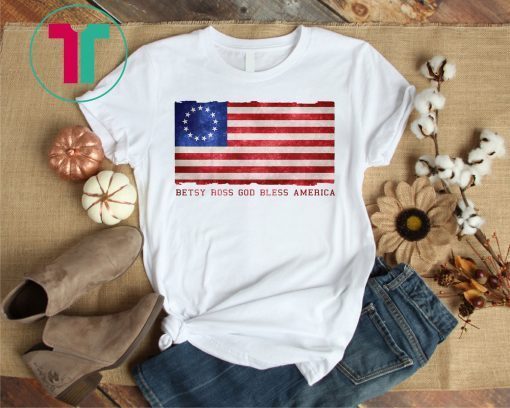 Rush Betsy Ross God Bless Ameria T-Shirt