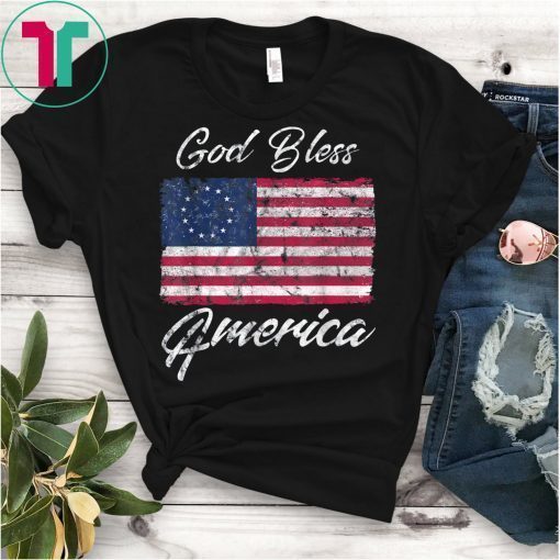 Rush Betsy Ross God Bless America Flag Shirt