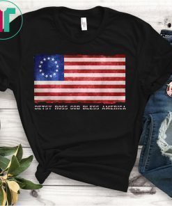 Rush Betsy Ross God Bless American Flag T-Shirt