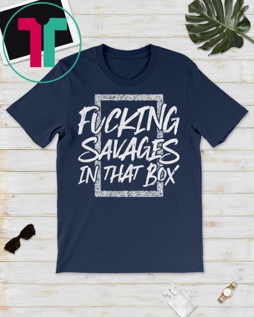 Savages In That Box New York Baseball T-Shirt