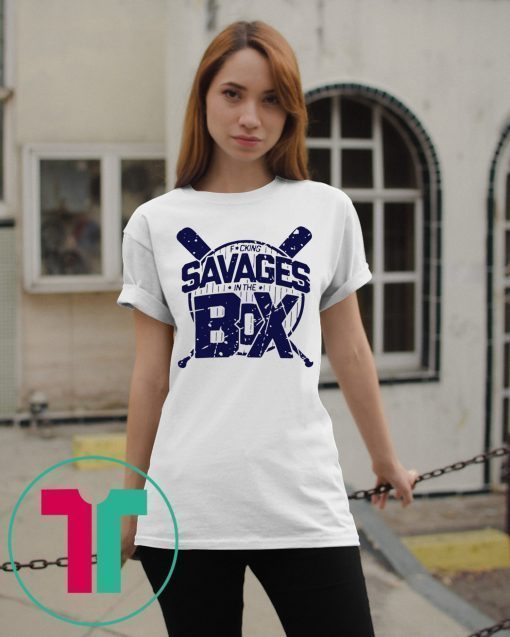 Savages In The Box Yankees Tee Shirt