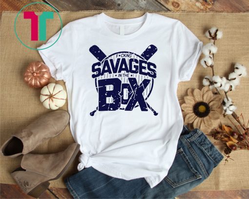 Savages In The Box Yankees Tee Shirt