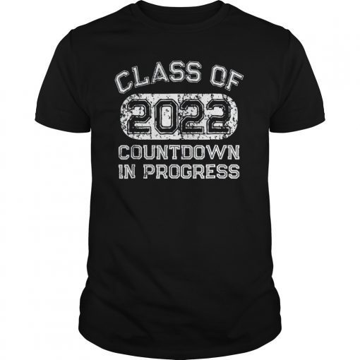 Senior 2022 T-Shirt Countdown to Graduation Gift