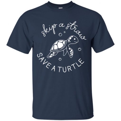 Skip A Straw Save A Turtle Shirt Save The Turtles Premium T-Shirt