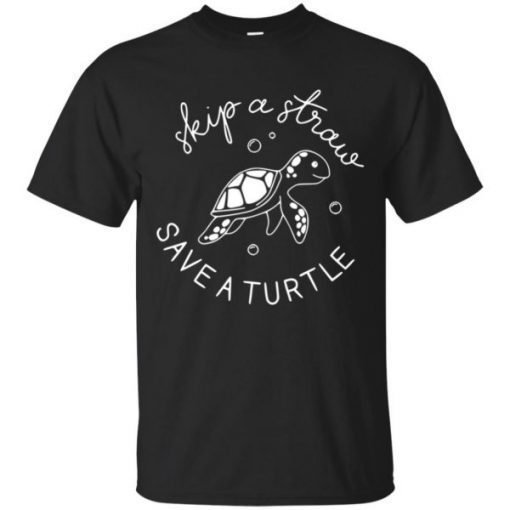 Skip A Straw Save A Turtle Shirt Save The Turtles Premium T-Shirts