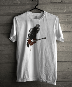 Slash plays guitar rock T-shirt