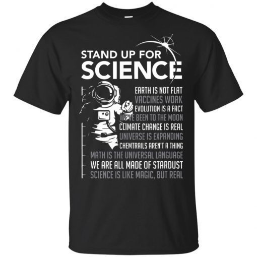 Stand Up For Science Magic but Real Earth Moon T-Shirt