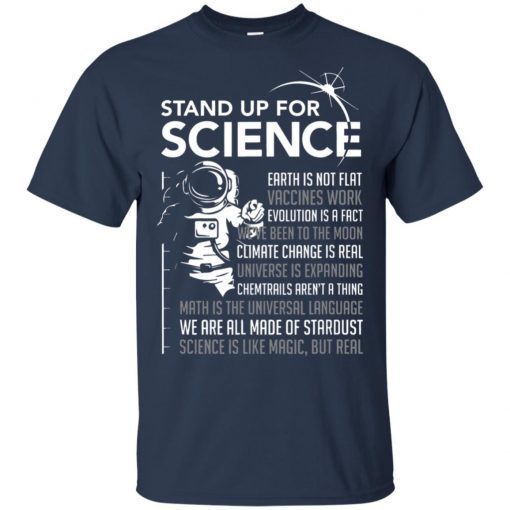 Stand Up For Science Magic but Real Earth Moon T-Shirts