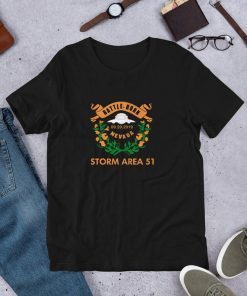 Storm Area 51 Short Sleeve Unisex T-Shirt Alien Shirt UFO Shirt Meme Shirt Outer Space Shirt
